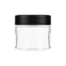 Load image into Gallery viewer, 1.75g Clear Glass Jars | Child Resistant Packaging | 2oz. Jar