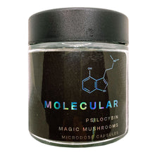 Load image into Gallery viewer, MOLECULAR | Microdose | 3oz Clear Glass Jars | Child Resistant | Magic Mushroom Packaging