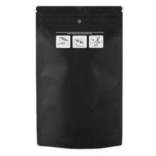 Load image into Gallery viewer, BLACK | 28g Mylar Bags | Child Resistant | Resealable oz. Barrier Bag Packaging 28 Gram