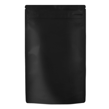 Load image into Gallery viewer, BLACK | 28g Mylar Bags | Child Resistant | Resealable oz. Barrier Bag Packaging 28 Gram