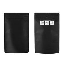Load image into Gallery viewer, BLACK | 28g Mylar Bags | Child Resistant | Resealable oz. Barrier Bag Packaging 28 Gram