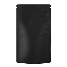 Load image into Gallery viewer, BLACK | 7g Mylar Bags | Resealable Child Resistant Quarter Barrier Bag Packaging 7 Gram