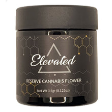Load image into Gallery viewer, ELEVATED | 3.5g Black Glass Jars | Child Resistant 8th Packaging