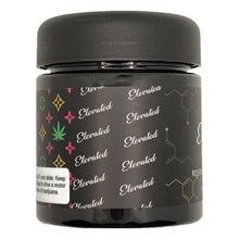 Load image into Gallery viewer, ELEVATED | 3.5g Black Plastic Jars | Child Resistant 8th Packaging