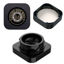 Load image into Gallery viewer, GOLDEN GATE BUDZ | 5mL Cube Black Glass Jar | Child Resistant Concentrate Container