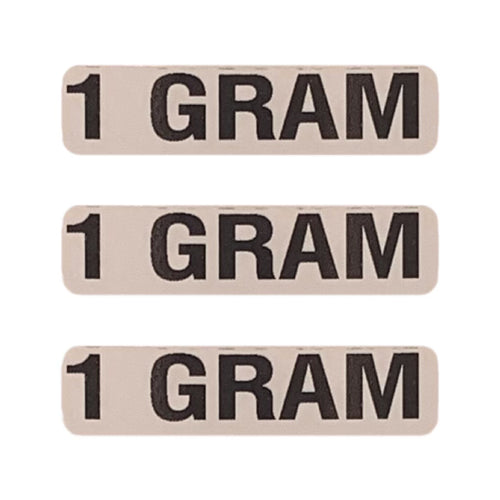 1 GRAM Weight Labeling Sticker | .5 x 2”