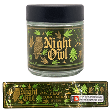 Load image into Gallery viewer, NIGHT OWL | 28g Concentrate Container | Clear | Child Resistant Glass Jar | 3oz