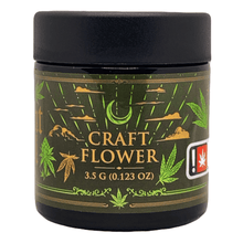 Load image into Gallery viewer, NIGHT OWL | 3.5g Black Glass Jars | Child Resistant 8th Packaging