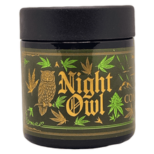 Load image into Gallery viewer, NIGHT OWL | 3.5g Black Plastic Jars | Child Resistant 8th Packaging