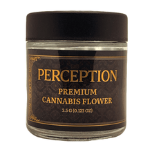 Load image into Gallery viewer, PERCEPTION | 3.5g Clear Glass Jars | Child Resistant 8th Packaging