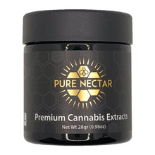 Load image into Gallery viewer, PURE NECTAR | 28g Concentrate Container | Black | Child Resistant Glass Jar | 3oz