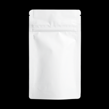 Load image into Gallery viewer, WHITE | 7g Mylar Bags | Resealable Child Resistant Quarter Barrier Bag Packaging 7 Gram