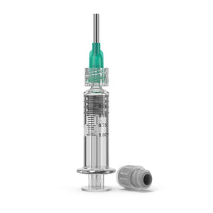 14 Gauge .5” Luer Lock Glass Concentrate Applicator Syringe Tip