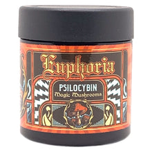 Load image into Gallery viewer, EUPHORIA | 3.5g Black Glass Jars | Child Resistant | Magic Mushroom 8th Packaging
