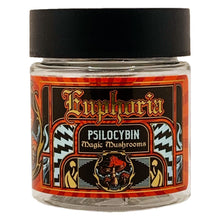 Load image into Gallery viewer, EUPHORIA | 3.5g Clear Plastic Jars | Child Resistant | Magic Mushroom 8th Packaging