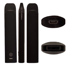 Load image into Gallery viewer, BLACK | Disposable Vape Cartridge | 1 mL Tank | Pre-Heat Button | 280mAh Rechargeable