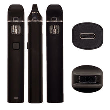 Load image into Gallery viewer, BLACK | Disposable Vape Cartridge | 2 mL Tank | Pre-Heat Button | 500 mAh Rechargeable