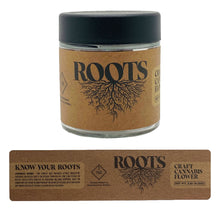 Load image into Gallery viewer, ROOTS | 3.5g Clear Glass Jars | Child Resistant 8th Packaging