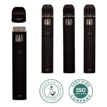 Load image into Gallery viewer, BLACK | Disposable Vape Cartridge | 2 mL Tank | Pre-Heat Button | 500 mAh Rechargeable