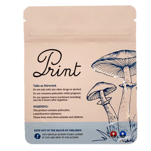 PRINT | 3.5g Mylar Bags | Child Resistant | Magic Mushroom 8th Packaging