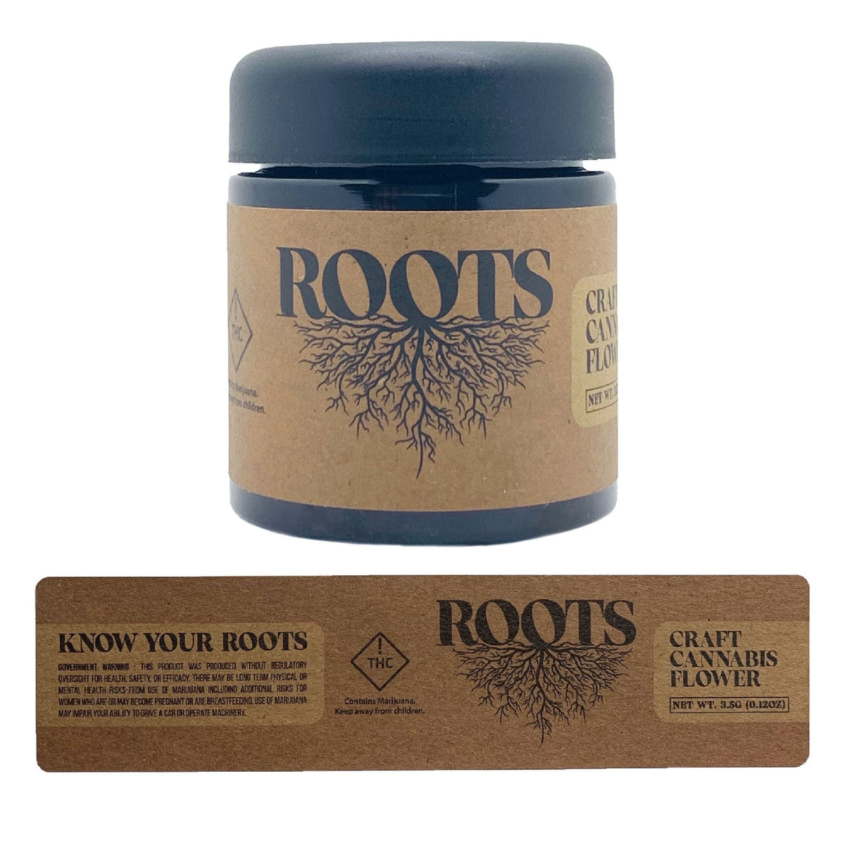 roots-3-5g-black-plastic-jars-