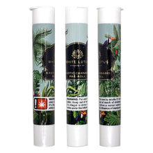Load image into Gallery viewer, WHITE LOTUS | Pre-Roll Packaging | Doob Tube 116 mm With Label