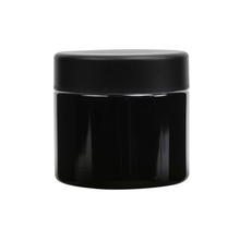 Load image into Gallery viewer, 1.75g Black Glass Jars | Child Resistant Packaging | 2oz. Jar