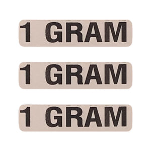 1 GRAM Weight Labeling Sticker | .5 x 2”