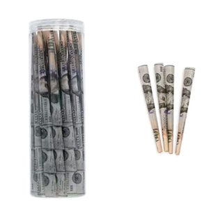 100-Pack Classic King Size Pre-Rolled Cones - 108mm Brown Cones With Loader & Brush