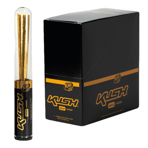 24K GOLD LEAF | 109mm Pre-Roll Cones | 1 Gram Kingsize