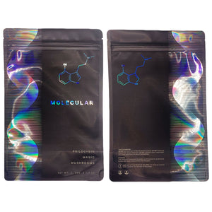 MOLECULAR | 28g Mylar Bags | Tamper Evident | Magic Mushroom oz. Packaging