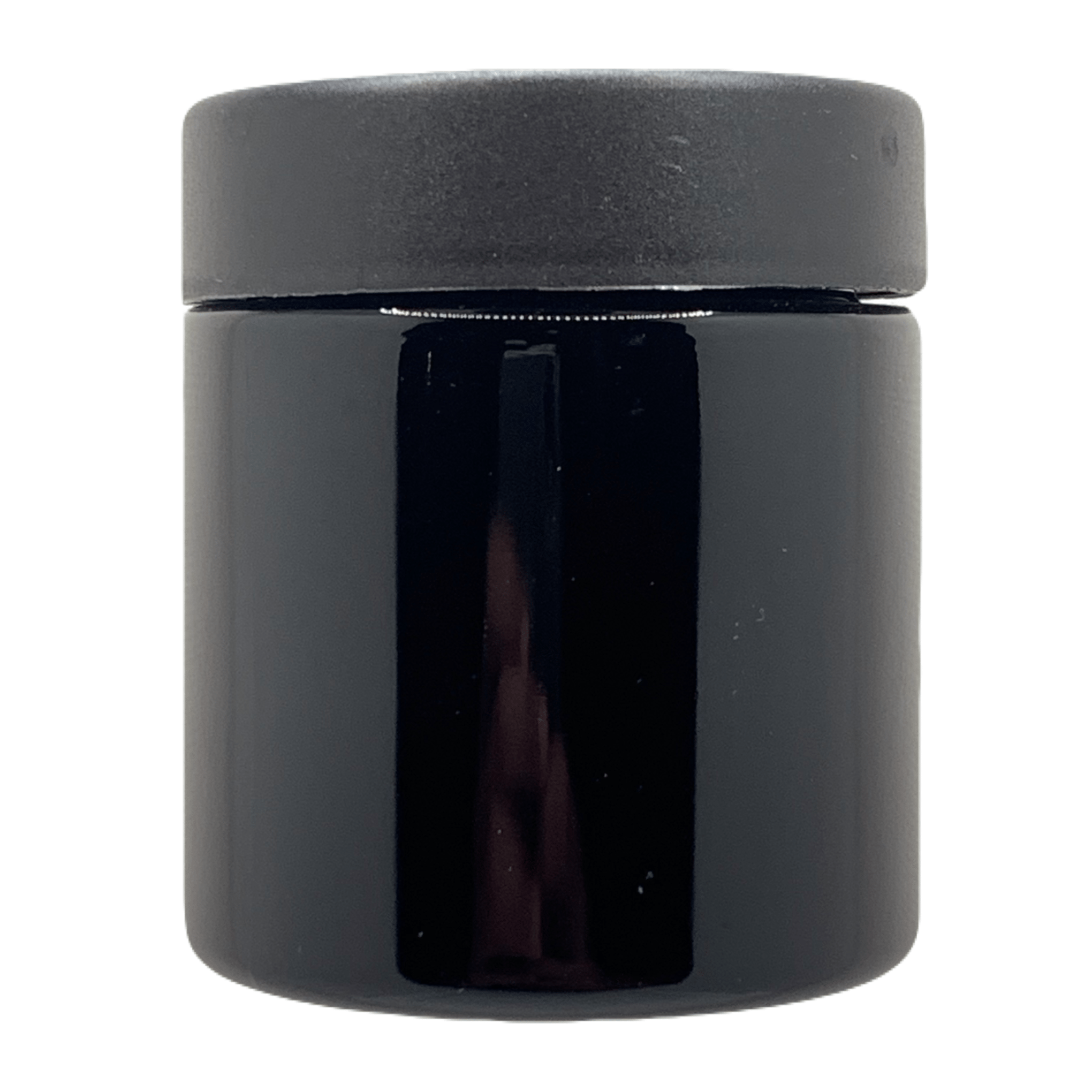 3.5g Black Glass Jars | Child Resistant 8th Packaging | 3oz. Jar