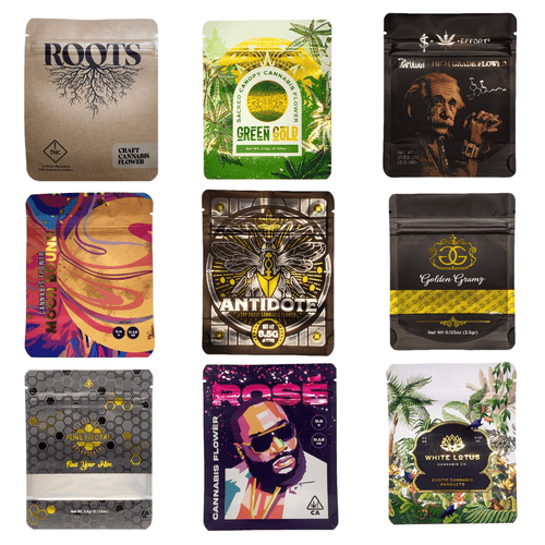 3.5g Mylar Bag Mix | Customer Requested Bag Mix | Cannabis Packaging Bags