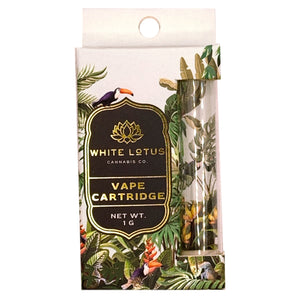 WHITE LOTUS | 510 Cartridge Box Packaging | 1mL