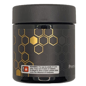 PURE NECTAR | 3.5g Black Glass Jars | Child Resistant 8th Packaging