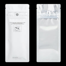 Load image into Gallery viewer, WHITE/CLEAR | Disposable Packaging Bags | Child Resistant | Resealable Mylar Bag  | 3&quot;x7.20&quot;