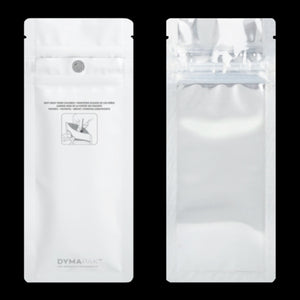 WHITE/CLEAR | Disposable Packaging Bags | Child Resistant | Resealable Mylar Bag  | 3"x7.20"