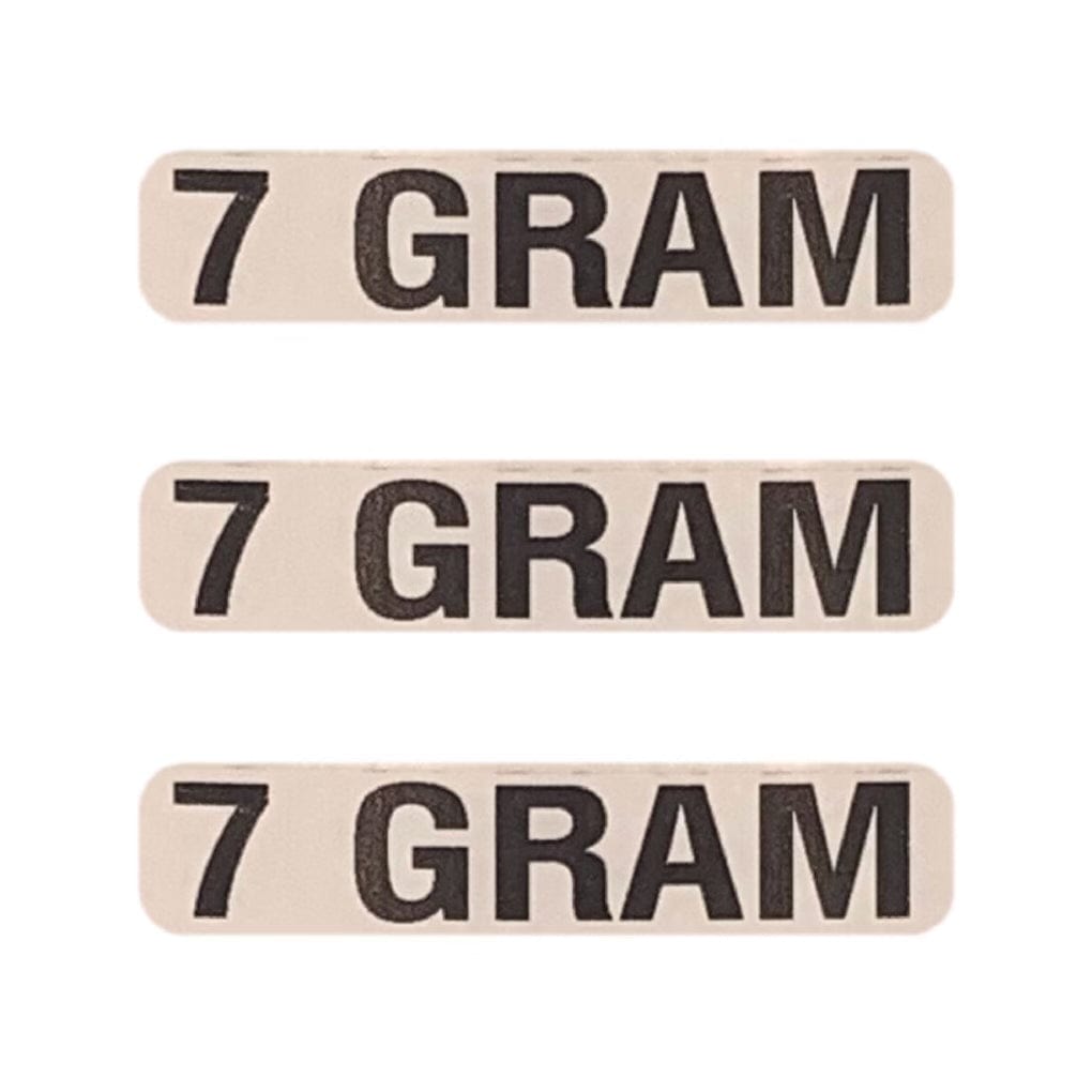 7 GRAM Weight Labeling Sticker | .5 x 2”