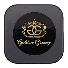 Load image into Gallery viewer, GOLDEN GRAMZ | 5mL Cube Black Glass Jar | Child Resistant Concentrate Container
