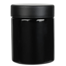Load image into Gallery viewer, 7g Black Glass Jars | Child Resistant Quarter Packaging | 4oz. Jar