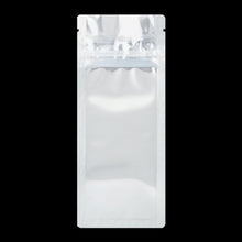 Load image into Gallery viewer, WHITE/CLEAR | Disposable Packaging Bags | Child Resistant | Resealable Mylar Bag  | 3&quot;x7.20&quot;