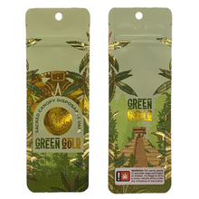 Load image into Gallery viewer, GREEN GOLD | Disposable Packaging Bags | Resealable Barrier Mylar Bag  | 2.25&quot; x 6.7&quot;