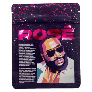 ROSE | 3.5g Mylar Bags | Resealable 8th Barrier Bag Packaging 3.5 Gram