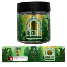 Load image into Gallery viewer, GREEN GOLD | 28g Concentrate Container | Clear | Child Resistant Glass Jar | 3oz