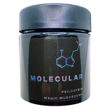 Load image into Gallery viewer, MOLECULAR | 3.5g Black Plastic Jars | Child Resistant | Magic Mushroom 8th Packaging
