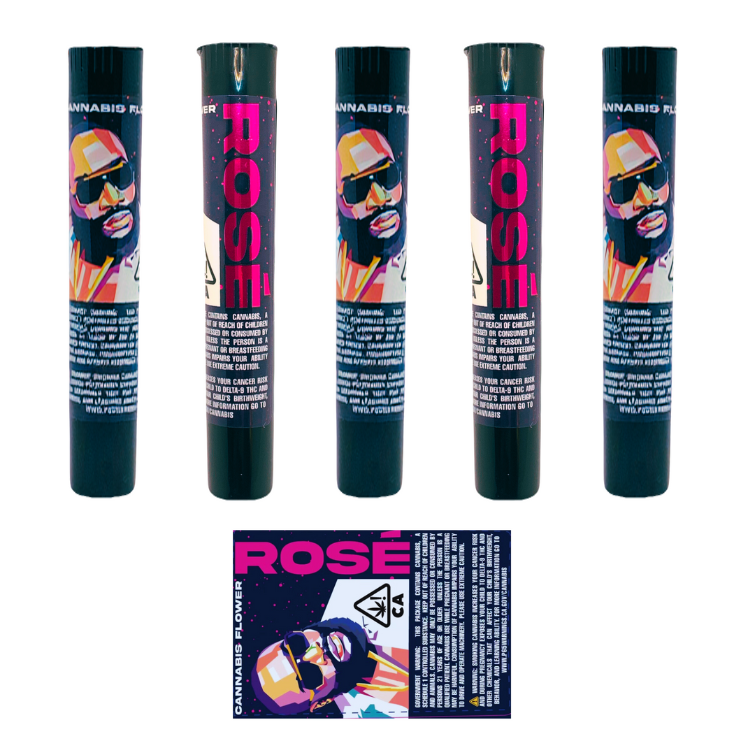 ROSE | Pre-Roll Packaging | Doob Tube 116 mm With Label