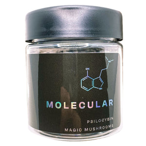 MOLECULAR | Microdose | 4oz Clear Plastic Jars | Child Resistant | Magic Mushroom Packaging