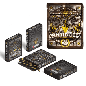 ANTIDOTE | 3.5g Mylar Bag Box Combo | 8th Barrier Bag Packaging