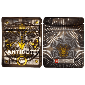 ANTIDOTE | 3.5g Mylar Bag Box Combo | 8th Barrier Bag Packaging