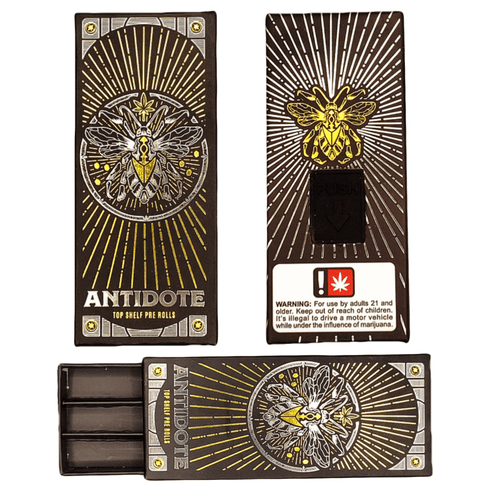 ANTIDOTE | Pre-Roll 109mm Packaging | 109mm 3 Pack Boxes | Child Resistant